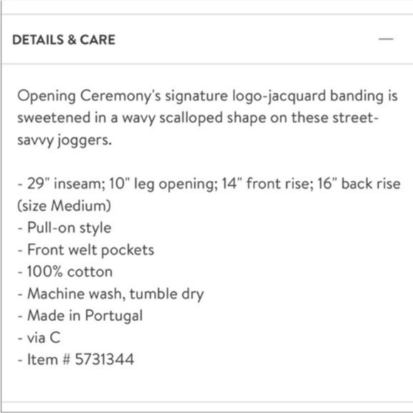 Opening Ceremony Black Logo Scallop Jogger Sweatpants - Picture 2 of 15